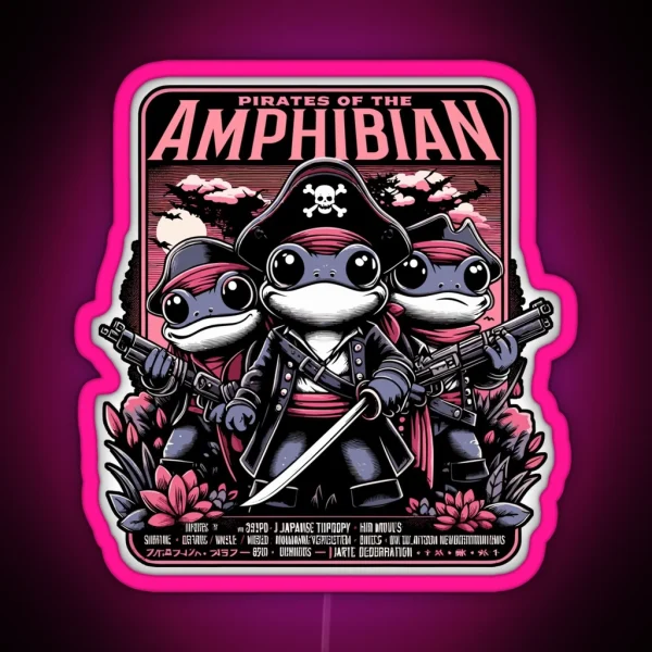 Pirates Of The Amphibian RGB Neon Sign