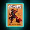 pirates of the caribbean ride neon sign poster