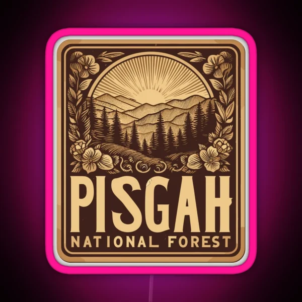 Pisgah National Forest RGB Neon Sign