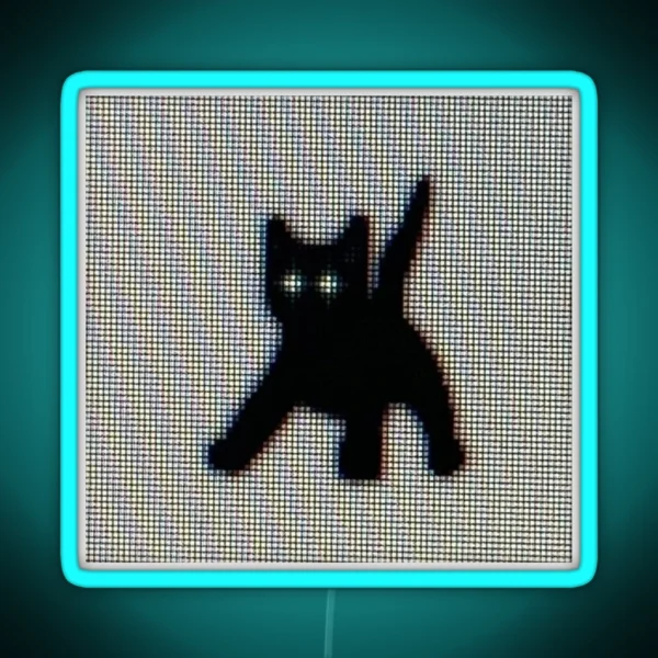 Pixel Cat RGB Neon Sign
