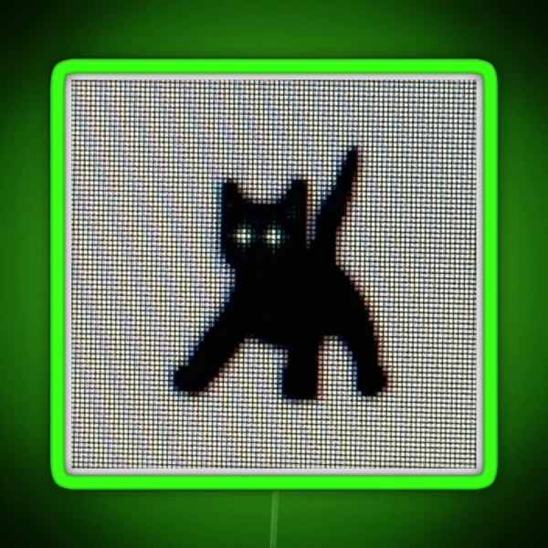 Pixel Cat RGB Neon Sign