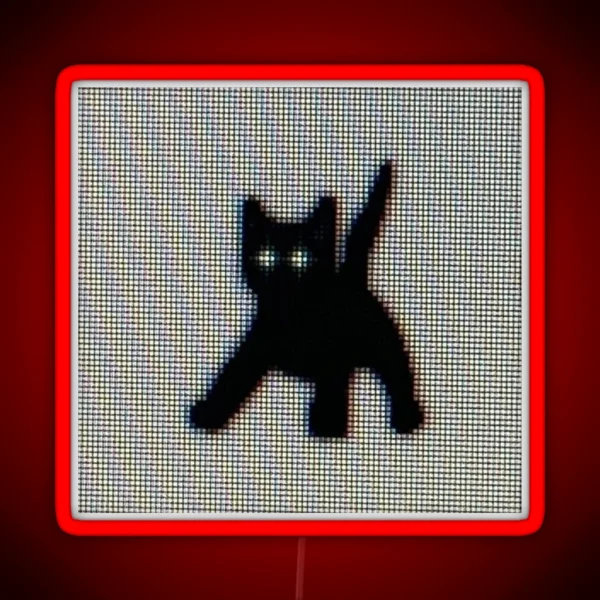 Pixel Cat RGB Neon Sign
