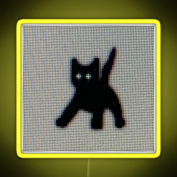 Pixel Cat RGB Neon Sign