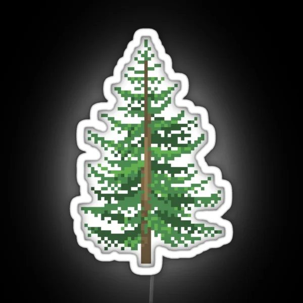 Pixel Douglas Fir RGB Neon Sign