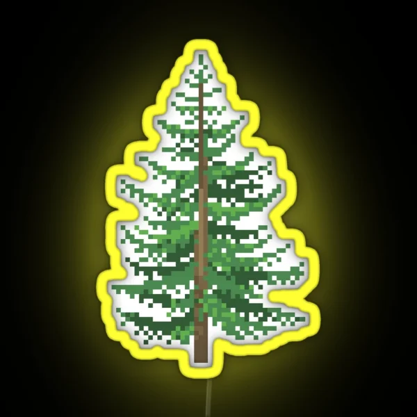 Pixel Douglas Fir RGB Neon Sign