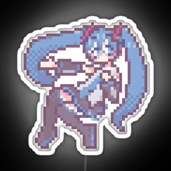 Pixel Hatsune Miku RGB Neon Sign