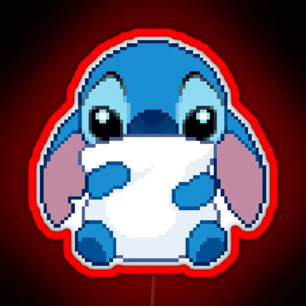 Pixel Stitch RGB Neon Sign