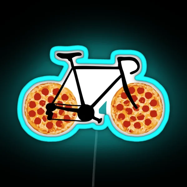 Pizza Bike RGB Neon Sign