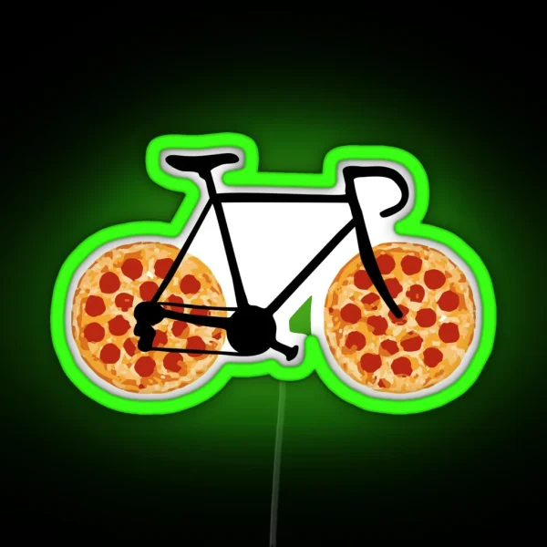 Pizza Bike RGB Neon Sign