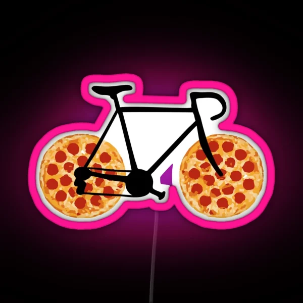 Pizza Bike RGB Neon Sign