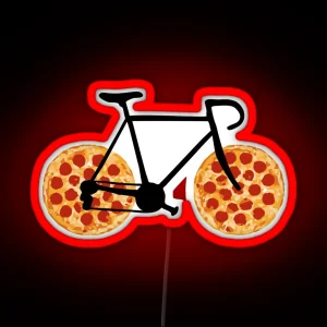 Pizza Bike RGB Neon Sign