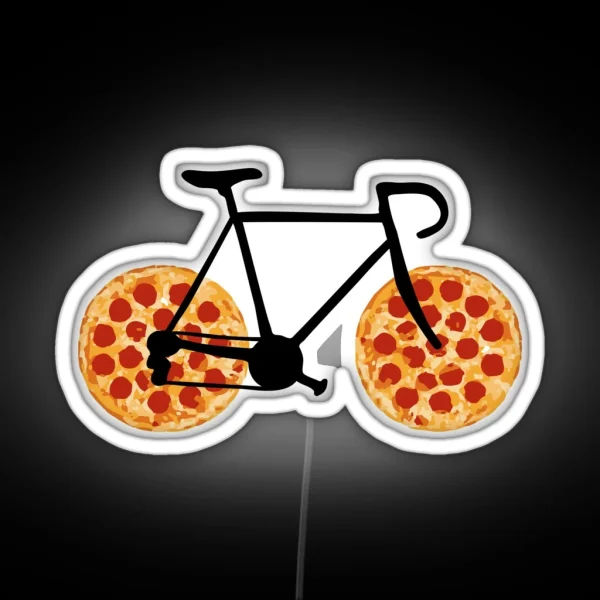 Pizza Bike RGB Neon Sign