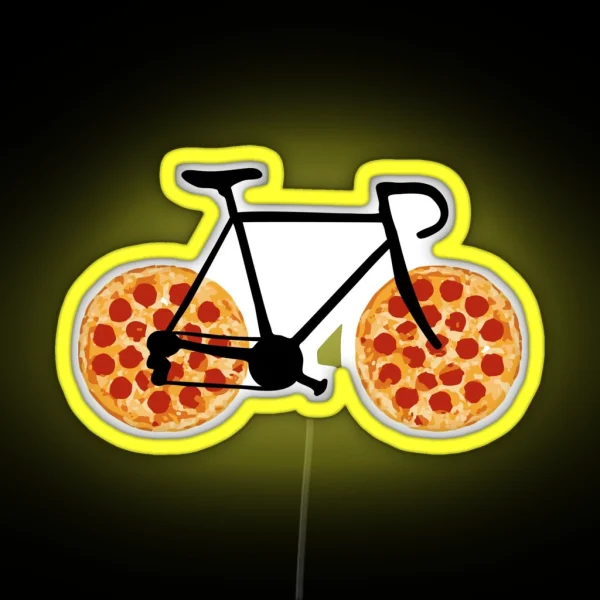 Pizza Bike RGB Neon Sign