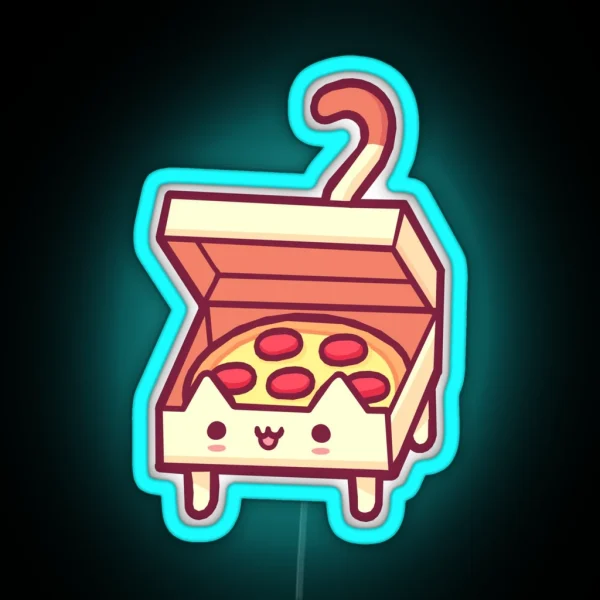 Pizza Cat RGB Neon Sign