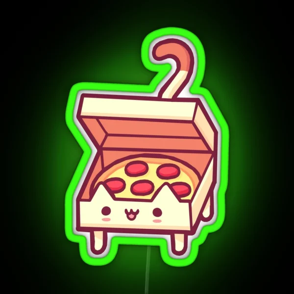 Pizza Cat RGB Neon Sign