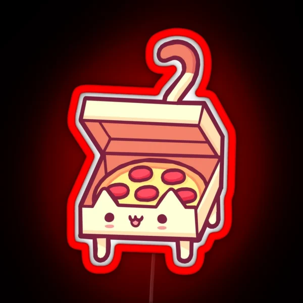 Pizza Cat RGB Neon Sign