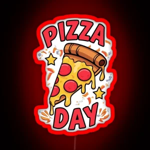 Pizza Day RGB Neon Sign