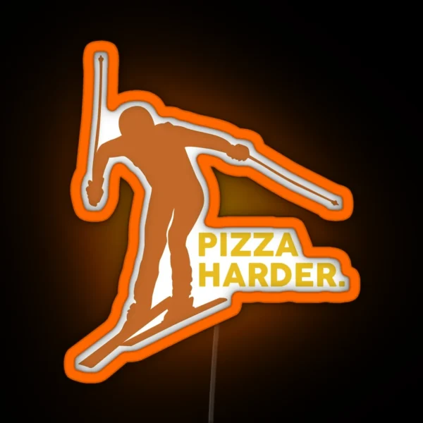 Pizza Harder RGB Neon Sign