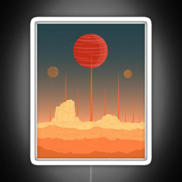 Planet Mars RGB Neon Sign