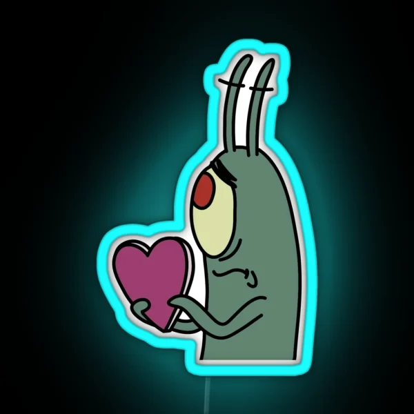 Plankton In Love 2 RGB Neon Sign