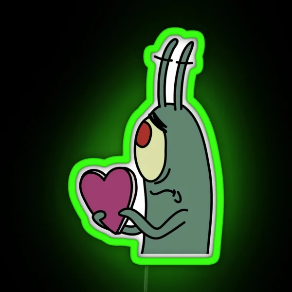 Plankton In Love 2 RGB Neon Sign
