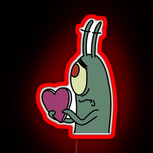 Plankton In Love 2 RGB Neon Sign