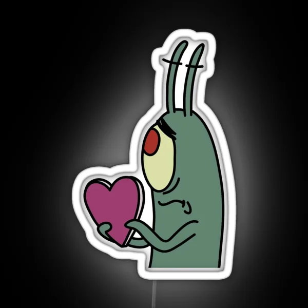Plankton In Love 2 RGB Neon Sign