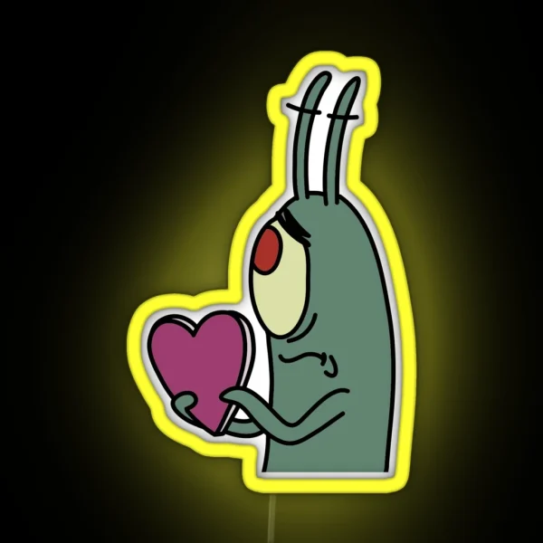 Plankton In Love 2 RGB Neon Sign