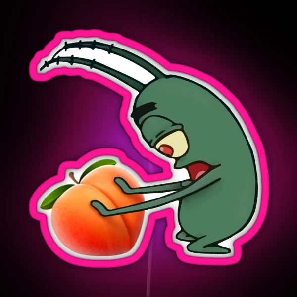 Plankton Peach RGB Neon Sign