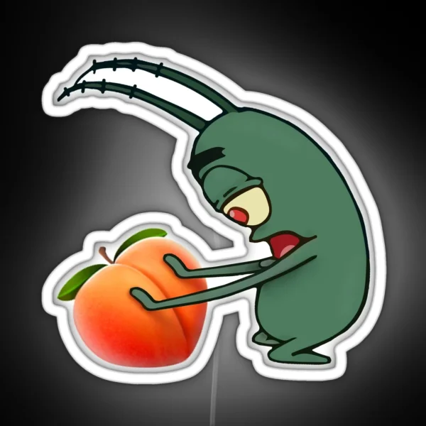 Plankton Peach RGB Neon Sign