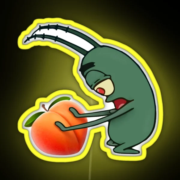 Plankton Peach RGB Neon Sign