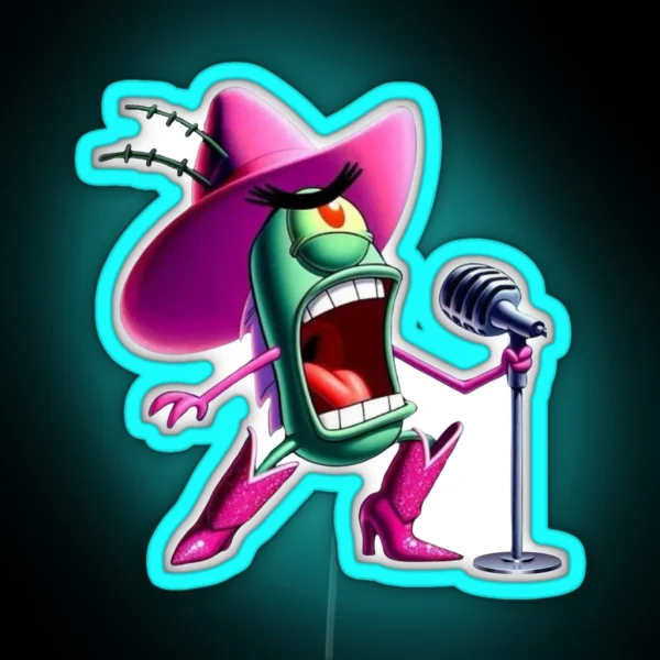 Plankton Pink Pony Club RGB Neon Sign