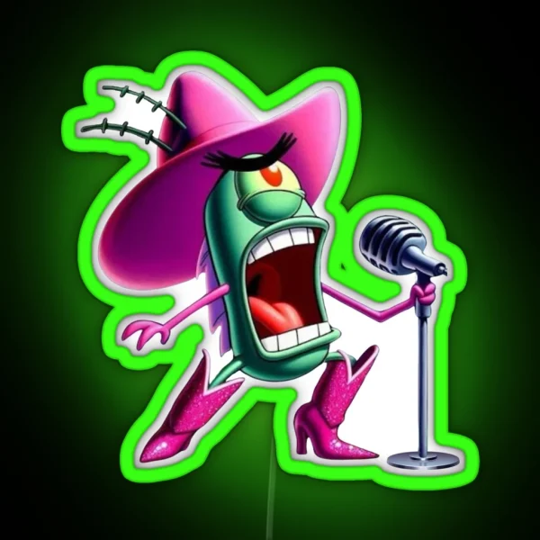 Plankton Pink Pony Club RGB Neon Sign