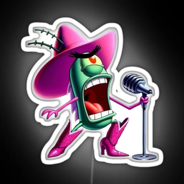 Plankton Pink Pony Club RGB Neon Sign