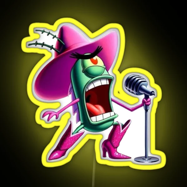 Plankton Pink Pony Club RGB Neon Sign