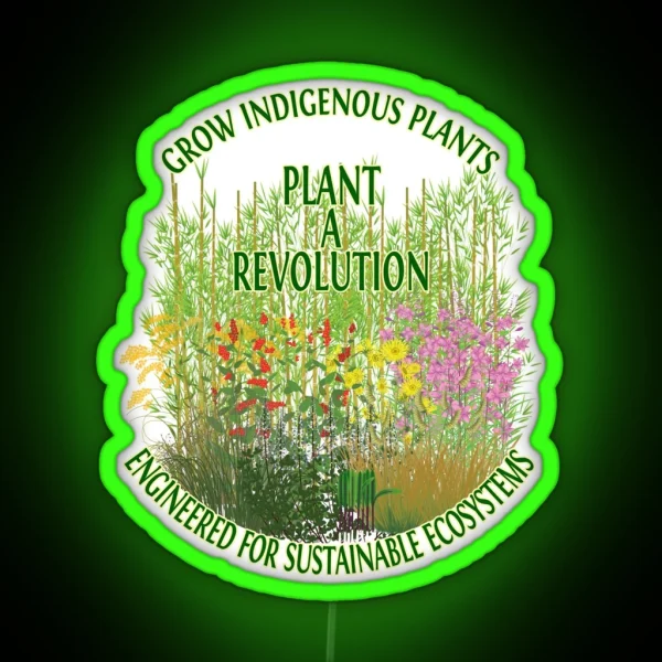 Plant A Revolution RGB Neon Sign