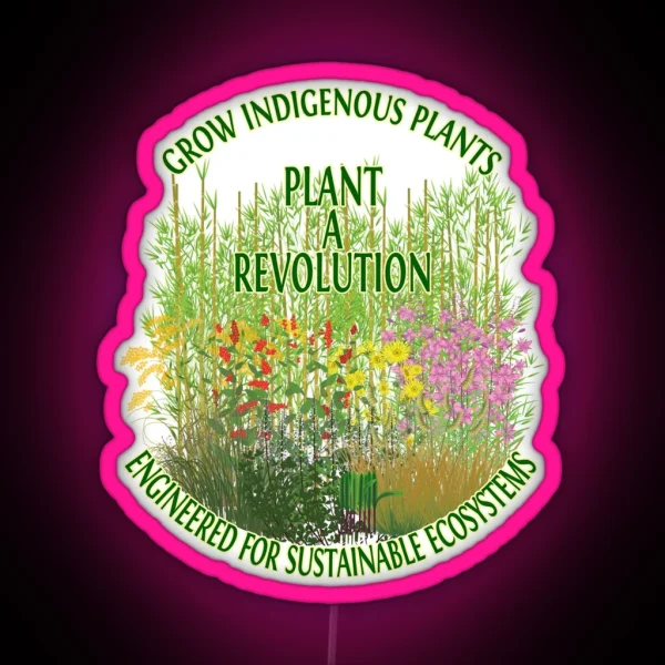 Plant A Revolution RGB Neon Sign