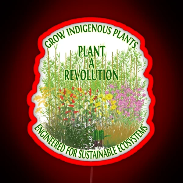 Plant A Revolution RGB Neon Sign