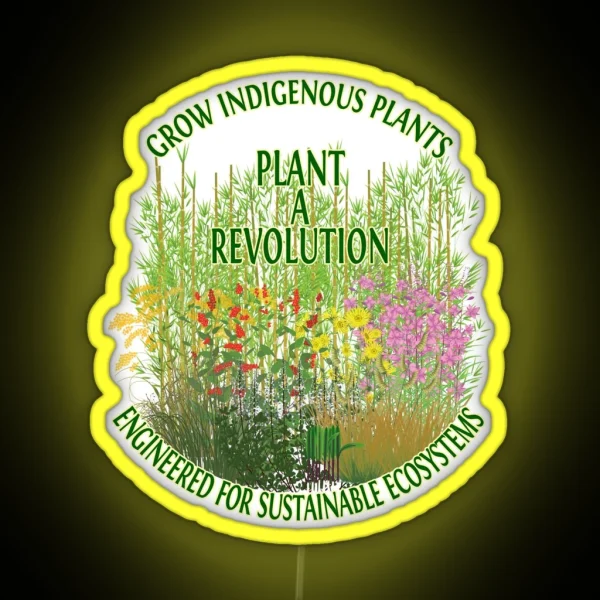 Plant A Revolution RGB Neon Sign