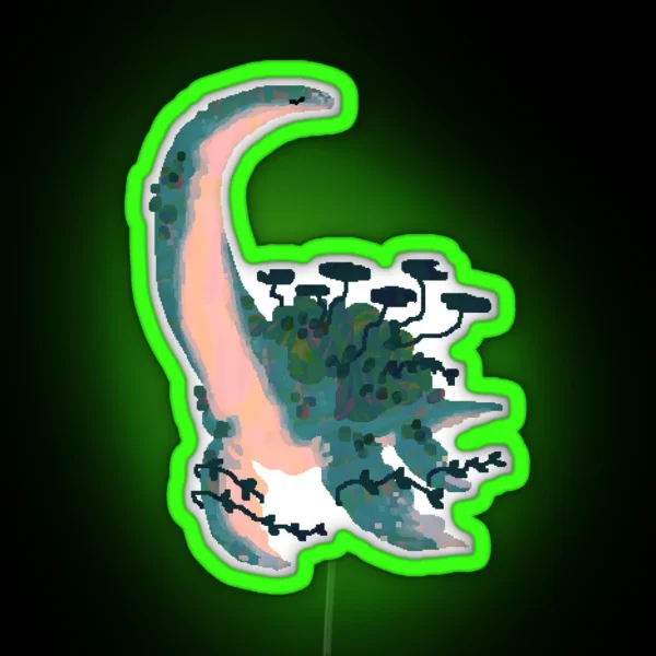 Plant Plesiosaur RGB Neon Sign