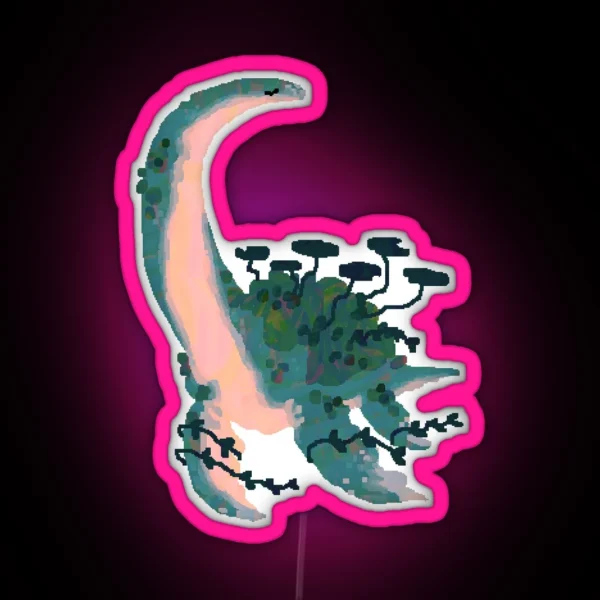 Plant Plesiosaur RGB Neon Sign