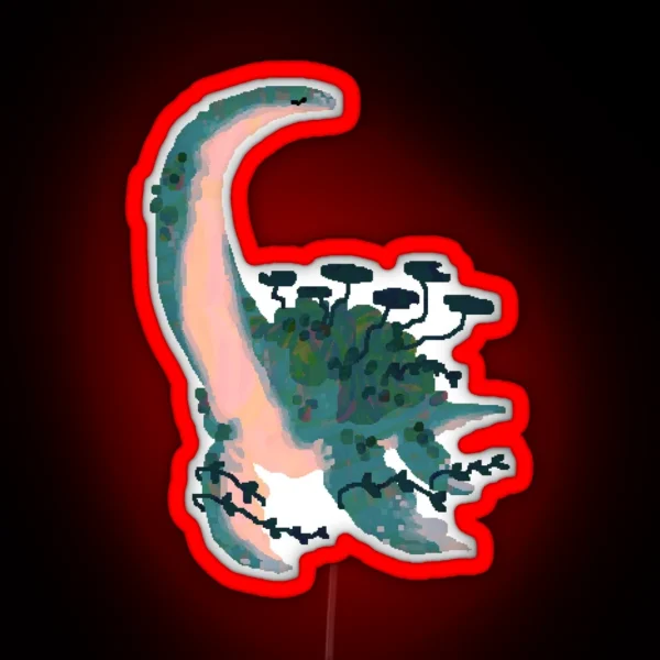 Plant Plesiosaur RGB Neon Sign