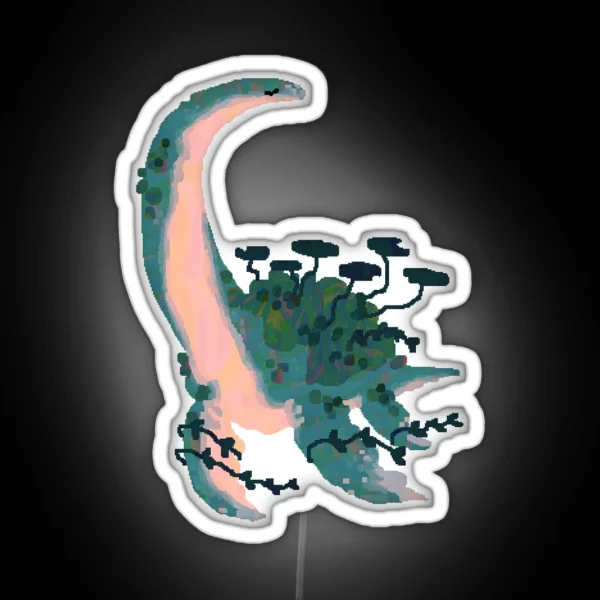 Plant Plesiosaur RGB Neon Sign
