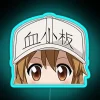 platelet-chan neon sign rgb colorful