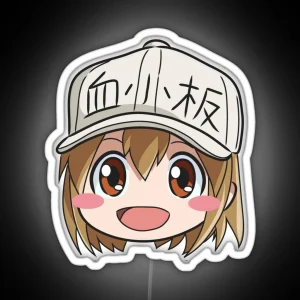 Platelet HATARAKU SAIBOU Fanart RGB Neon Sign