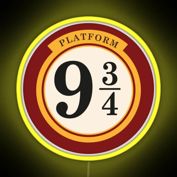 Platform 9 3 4 RGB Neon Sign