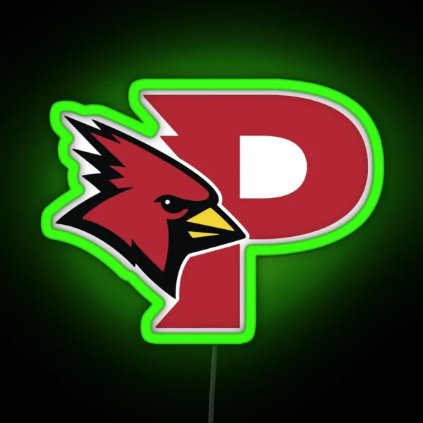Plattsburgh State University Cardinals RGB Neon Sign