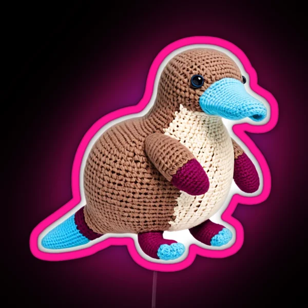 Platypus Amigurumi RGB Neon Sign