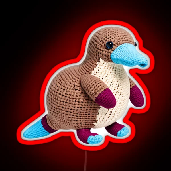 Platypus Amigurumi RGB Neon Sign