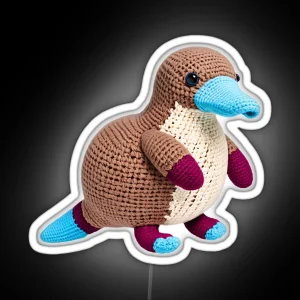Platypus Amigurumi RGB Neon Sign